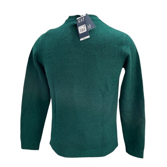 Gap Green Sweater NWT Soft Knit Minimalist Y2K Cozy Core Style Small Clean Fit - Picture 9 of 11